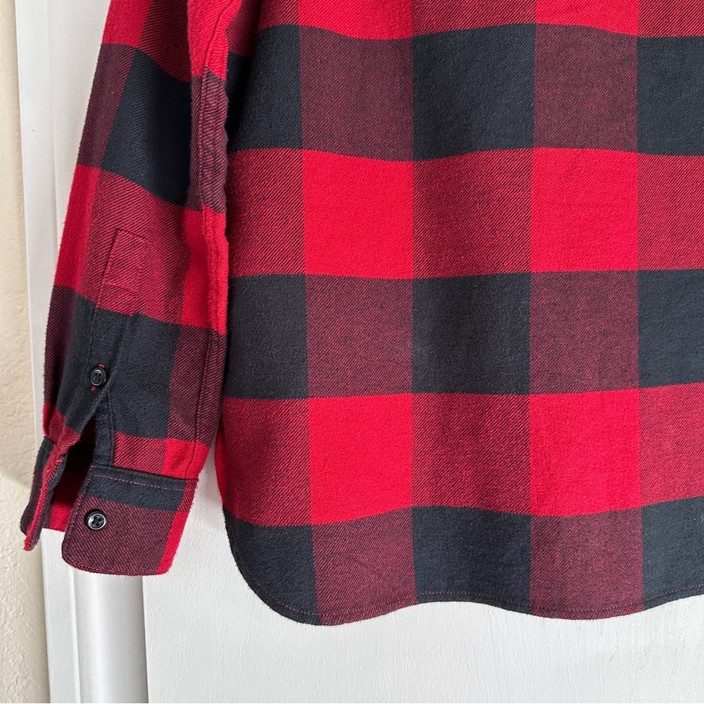 NWOT Pendleton Madison Cotton Flannel Shirt, Red/Black Buffalo Check, X-Small - Picture 8 of 14
